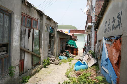 여관, 술집, 요리집 등이 있었던 파장금 뒷골목 